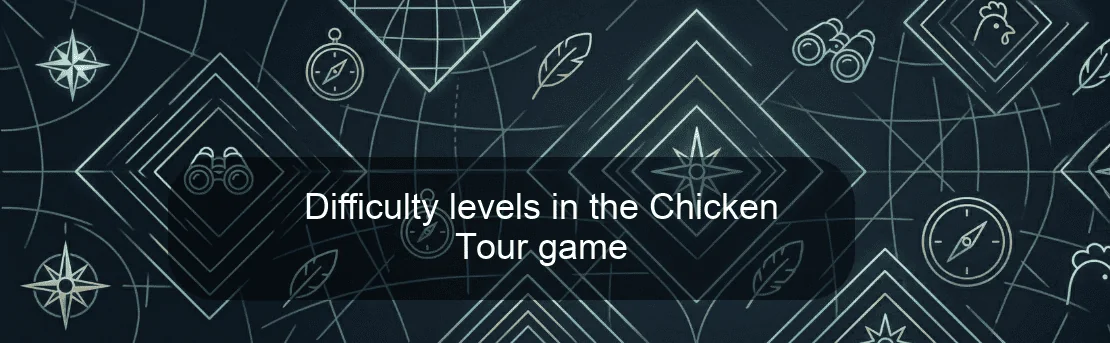 Difficulty levels in the Chicken Tour game Difficulty levels in the Chicken Tour game